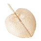 Heart Shaped Bamboo Woven Fan Blackbrdstore