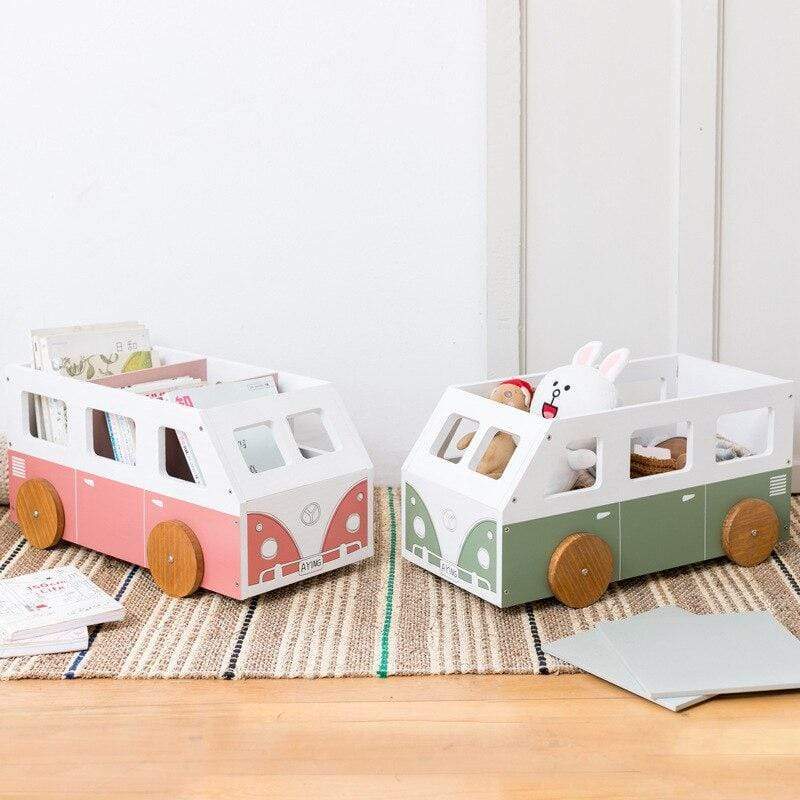 Hippie Van Book Storage Rack Blackbrdstore