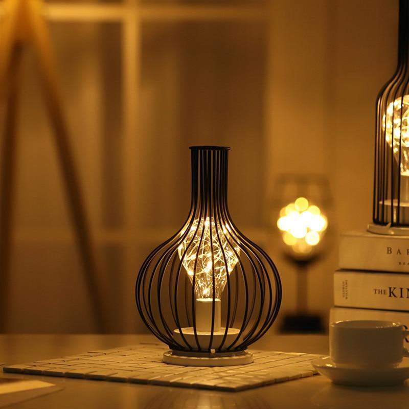Hollow Out Wine Decanter Shaped LED Lamp Blackbrdstore