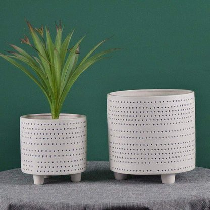 Hollow Round Flowerpot Blackbrdstore