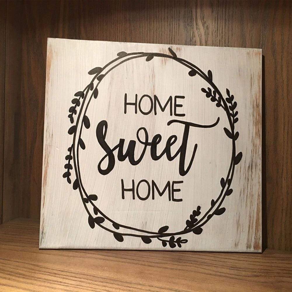 Home Sweet Home Sign Plaque Blackbrdstore