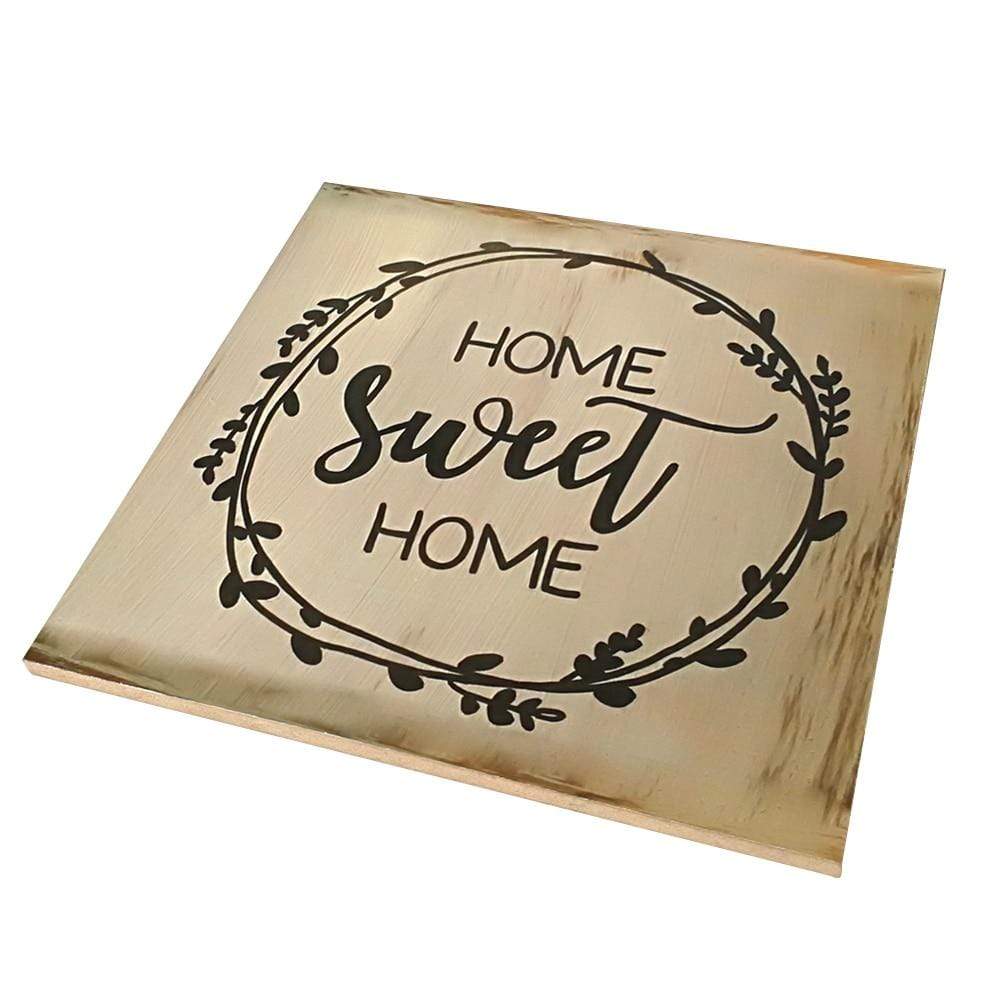 Home Sweet Home Sign Plaque Blackbrdstore