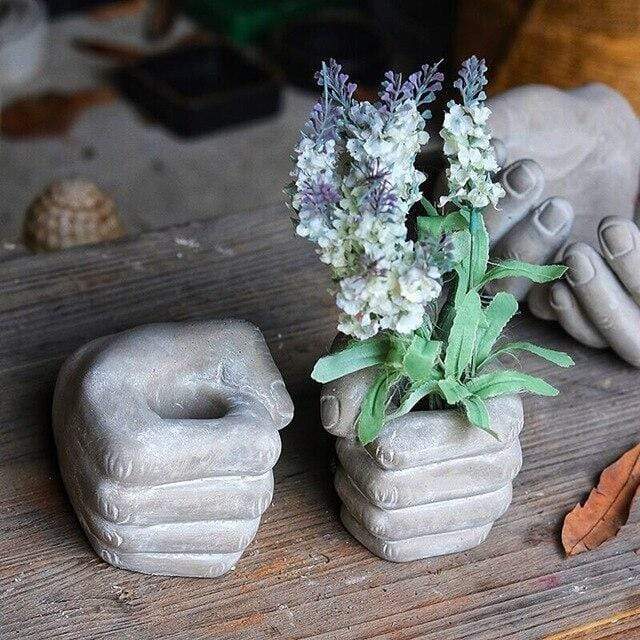 Hope Hands Flower Pot Blackbrdstore