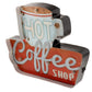 Hot Coffee Shop Tin Sign Blackbrdstore
