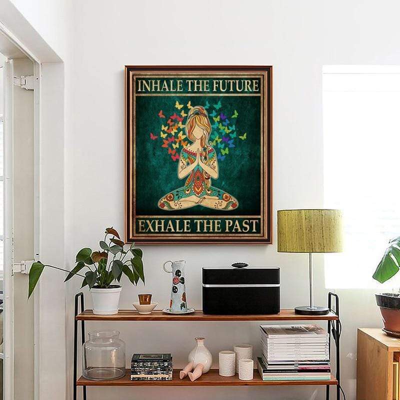 Inhale The Future - Exhale The Past Canvas Wall Art Blackbrdstore