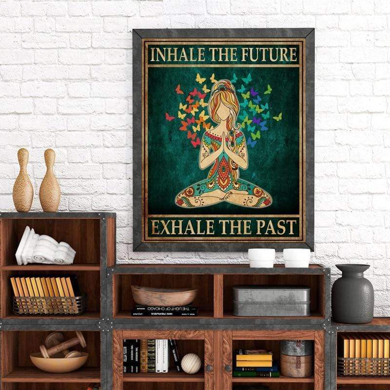 Inhale The Future - Exhale The Past Canvas Wall Art Blackbrdstore