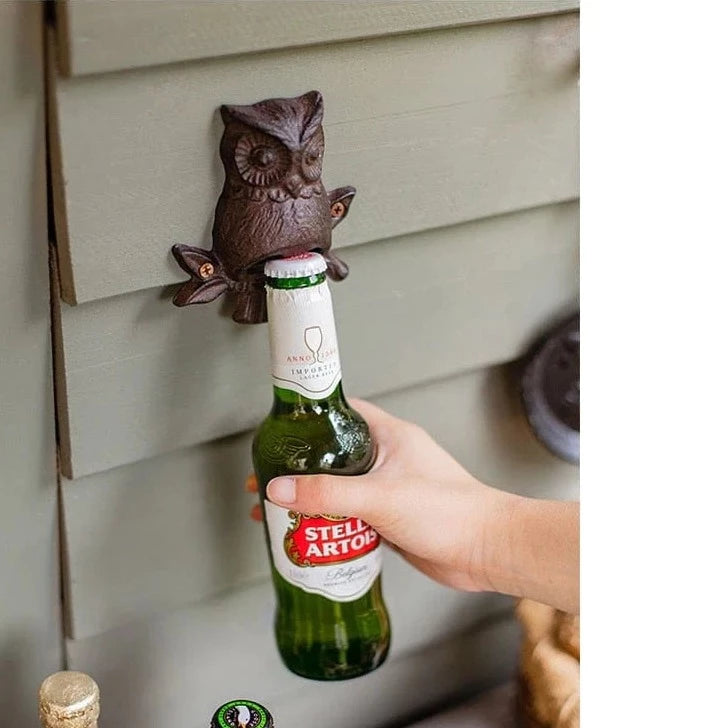 Iron Owl Beer Bottle Opener Blackbrdstore