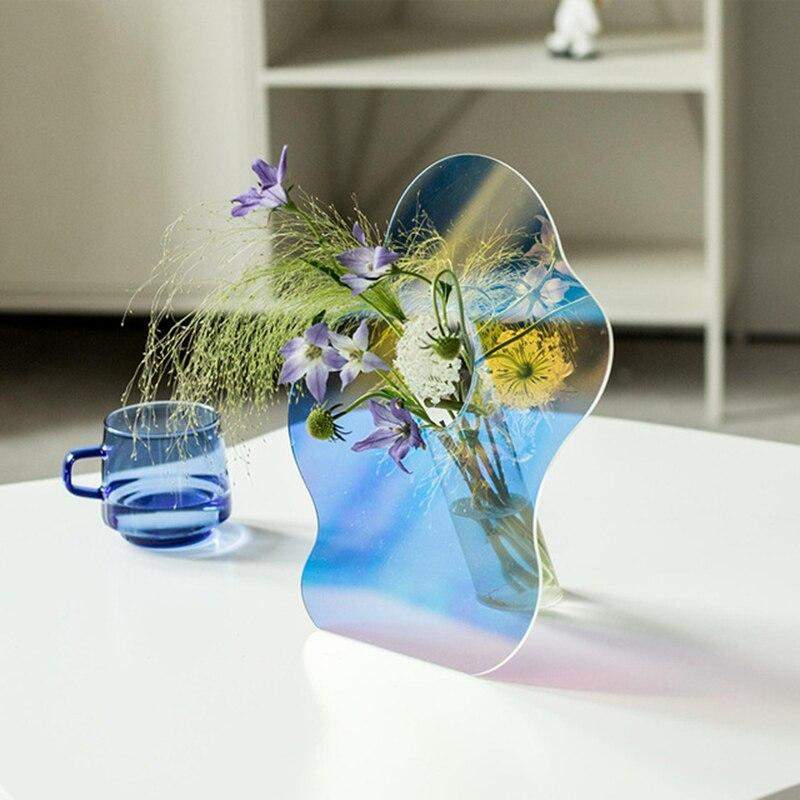 Irregular Wave Vase Mirror Blackbrdstore