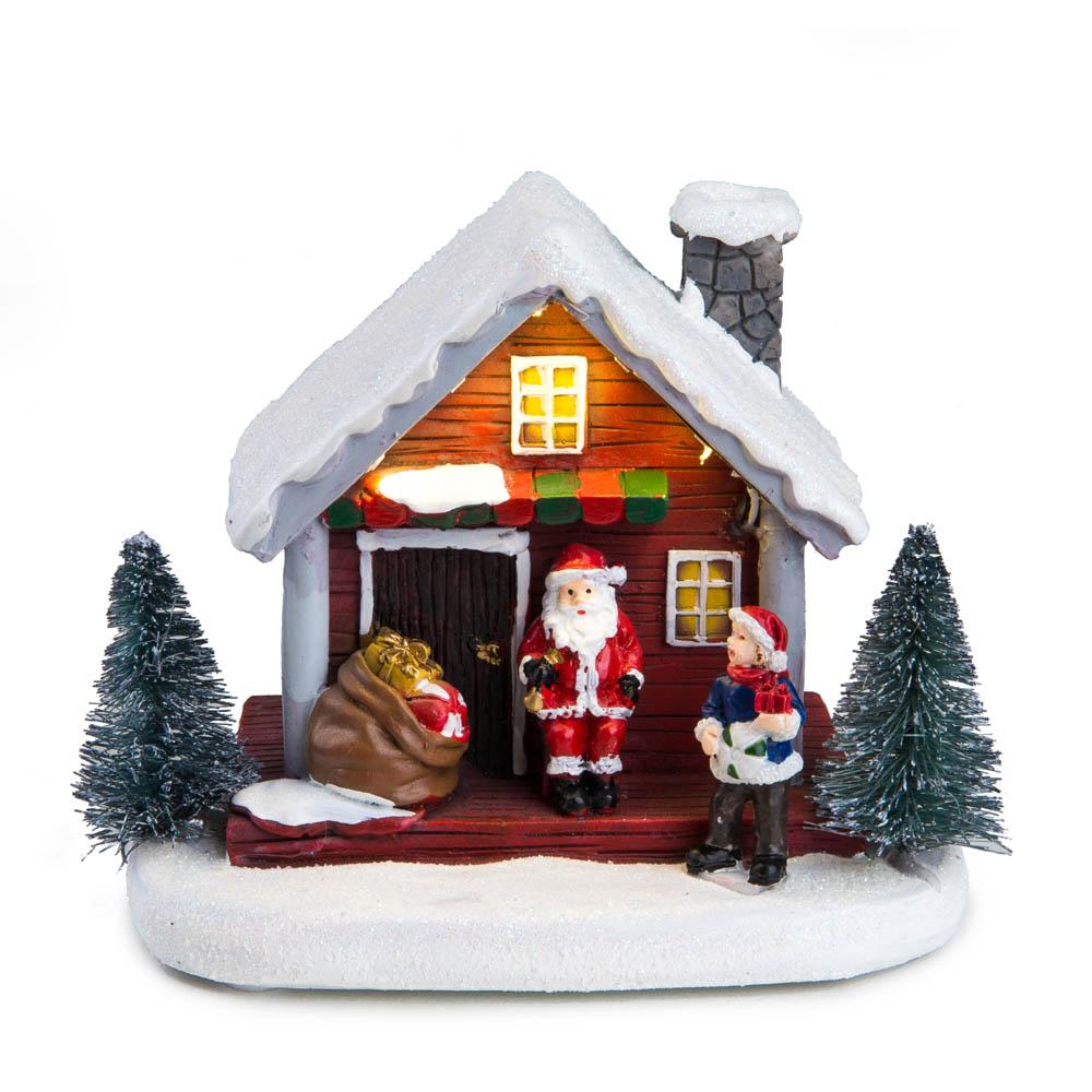 LED Christmas Santa House & Toy Store Blackbrdstore