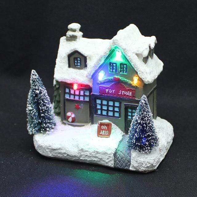 LED Christmas Santa House & Toy Store Blackbrdstore