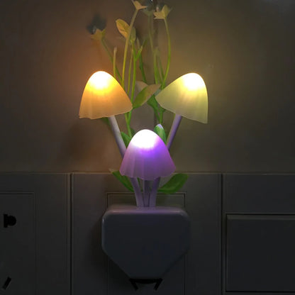 LED Mushroom Wall Light Blackbrdstore