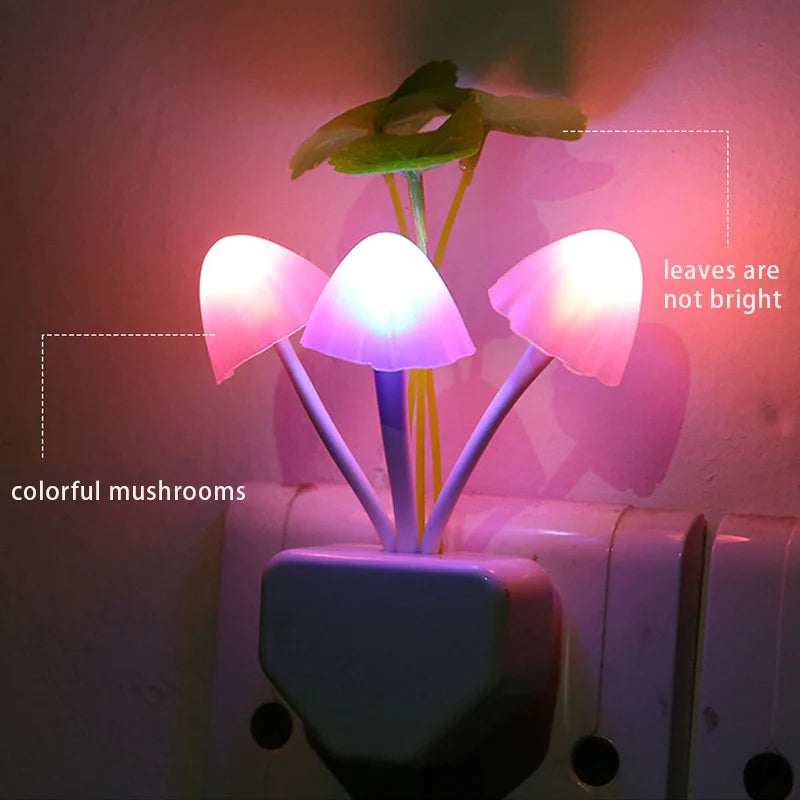 LED Mushroom Wall Light Blackbrdstore