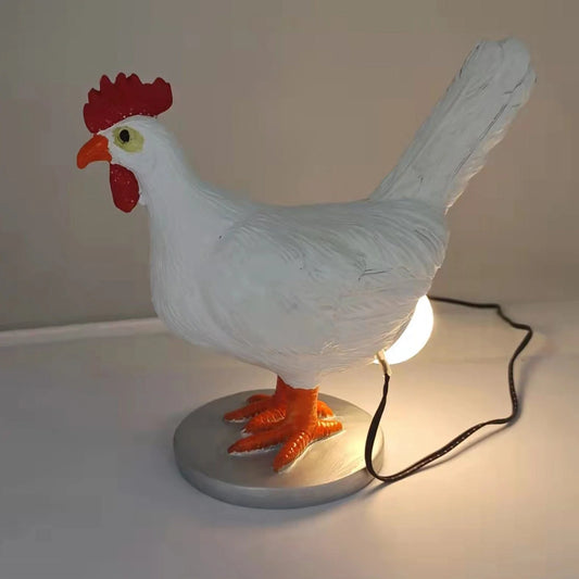 Laying Egg Chicken Lamp Blackbrdstore