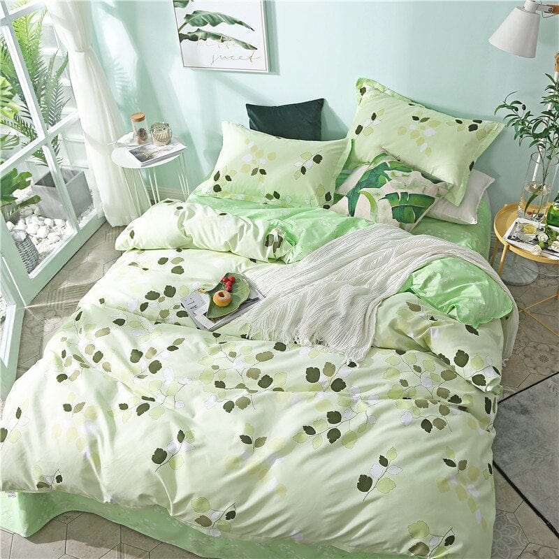 Leaf Tree Duvet Cover Set Blackbrdstore