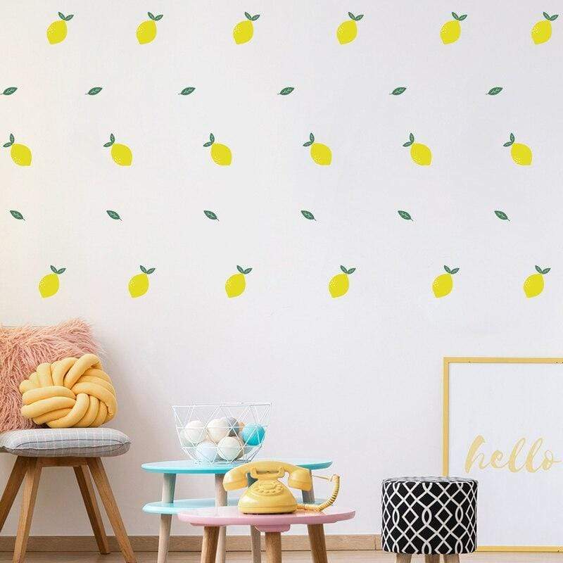 Lemons Wall Sticker Blackbrdstore