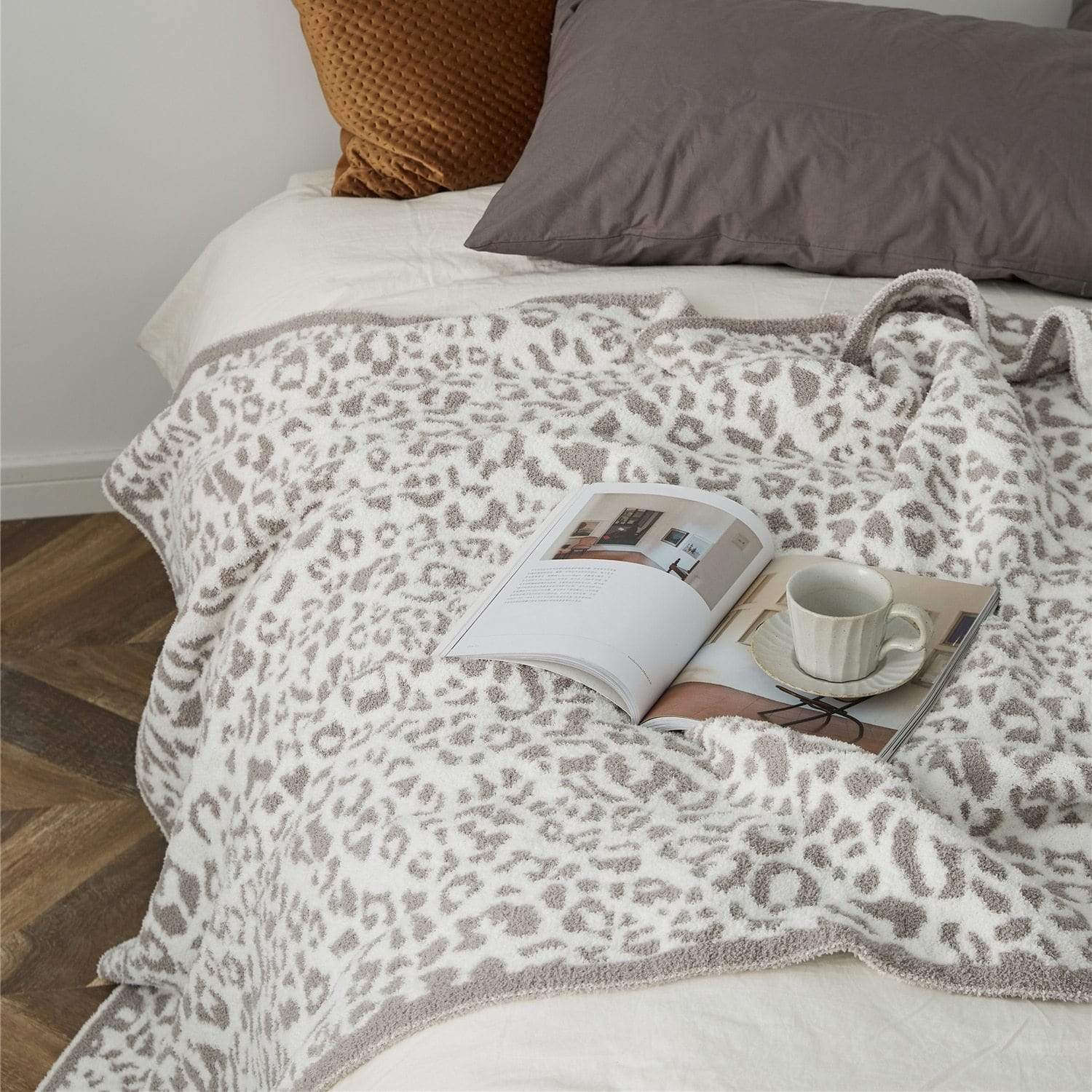 Leopard Print Throw Blankets Blackbrdstore