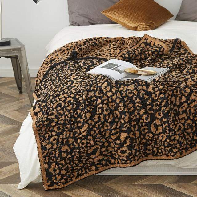 Leopard Print Throw Blankets Blackbrdstore