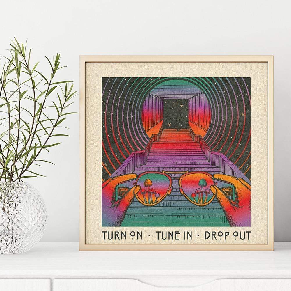 Let's Take A Psychedelic Trip Canvas Wall Art Blackbrdstore