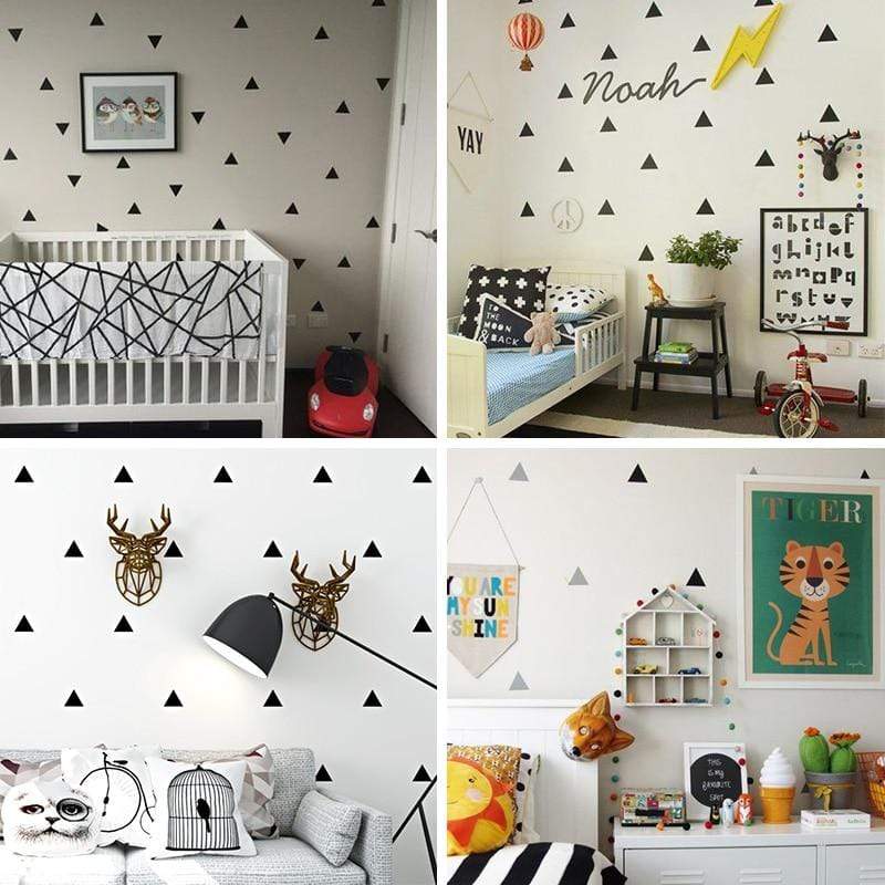 Little Triangles Wall Stickers Blackbrdstore