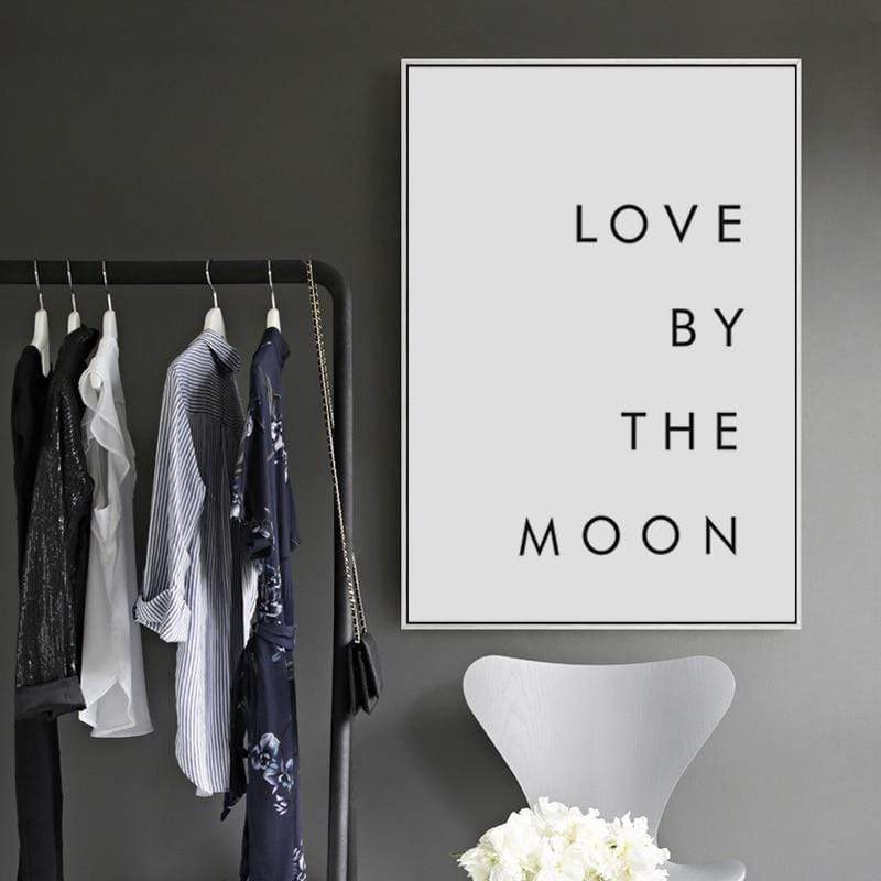 Live By The Sun Love By The Moon Canvas Posters Blackbrdstore