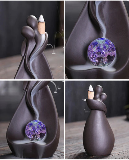 Lover's Waterfall Incense Burner Blackbrdstore