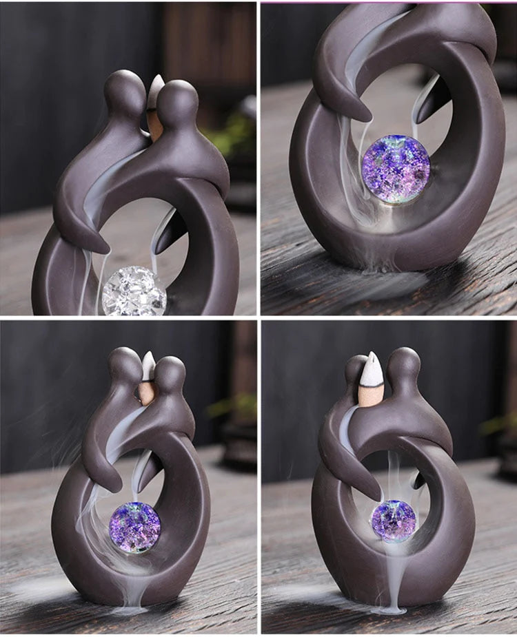 Lover's Waterfall Incense Burner Blackbrdstore