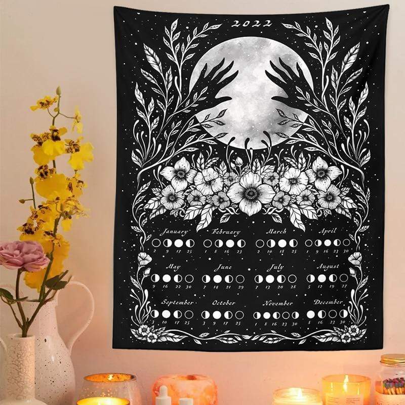 Luna Calendar 2022 Tapestry Blackbrdstore