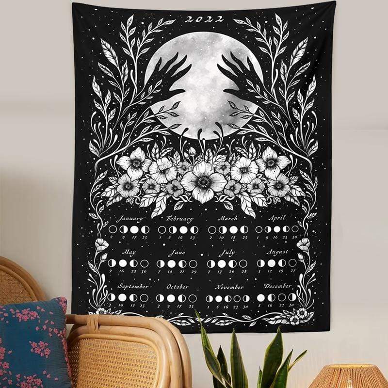 Luna Calendar 2022 Tapestry Blackbrdstore