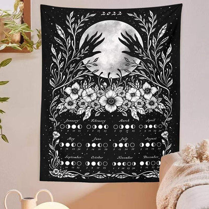 Luna Calendar 2022 Tapestry Blackbrdstore