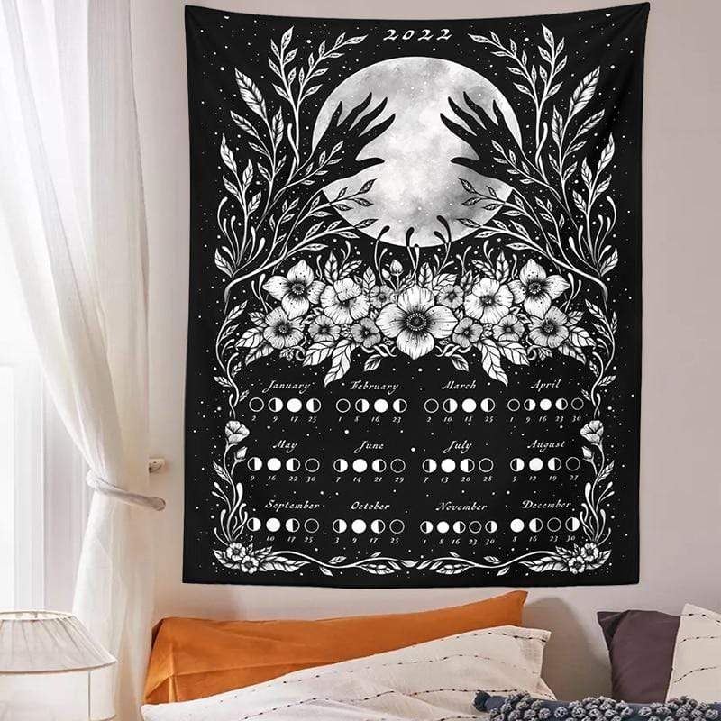 Luna Calendar 2022 Tapestry Blackbrdstore