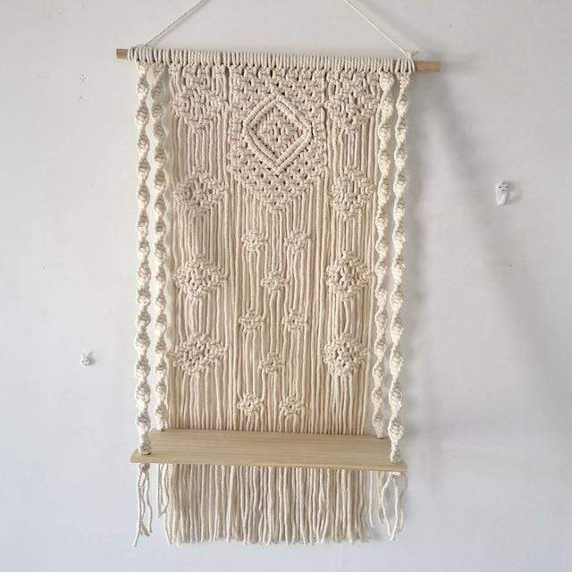 Macrame Plant Shelf Blackbrdstore