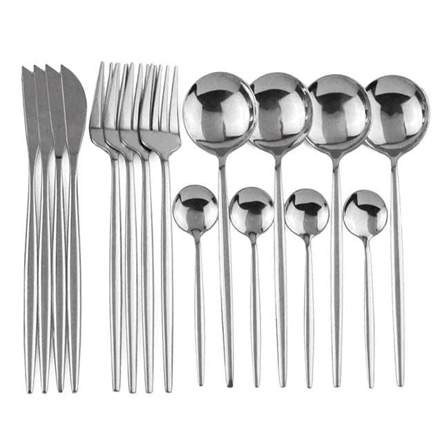 Matte Flatware Set Blackbrdstore