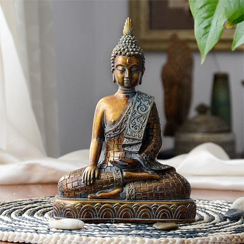 Meditating Buddha Statue Blackbrdstore