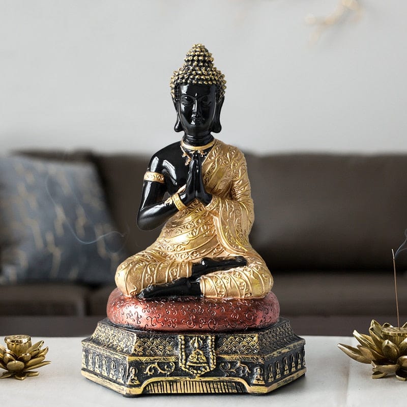 Meditating Buddha Statue Blackbrdstore