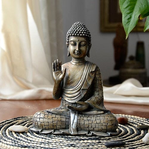 Meditating Buddha Statue Blackbrdstore
