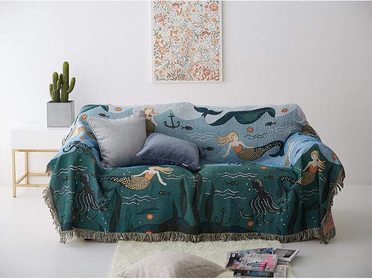 Mermaid Throw Blanket Blackbrdstore