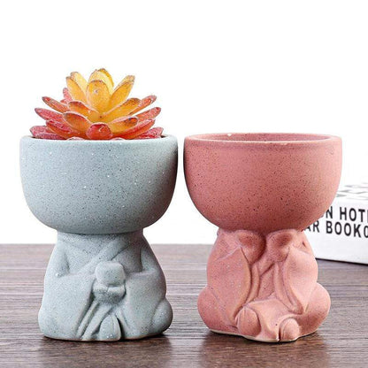 Mini Buddha Flower Pots Blackbrdstore