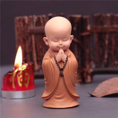 Mini Monk Figurines Blackbrdstore