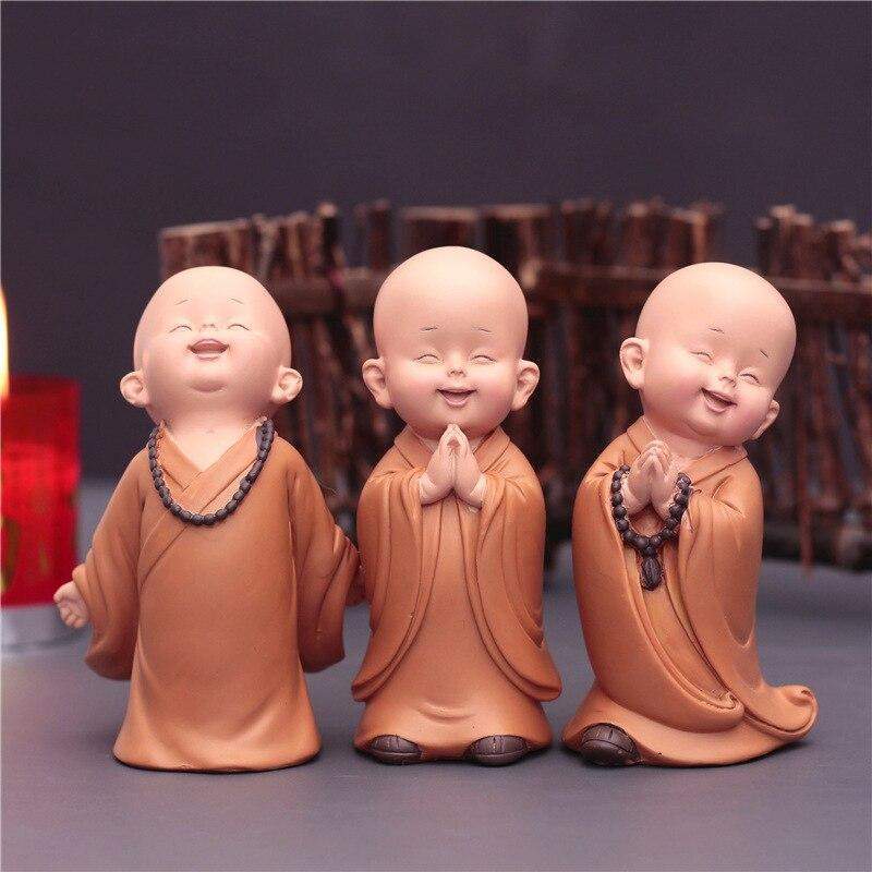 Mini Monk Figurines Blackbrdstore