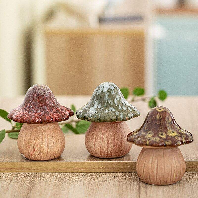 Mini Mushroom Ornament Blackbrdstore