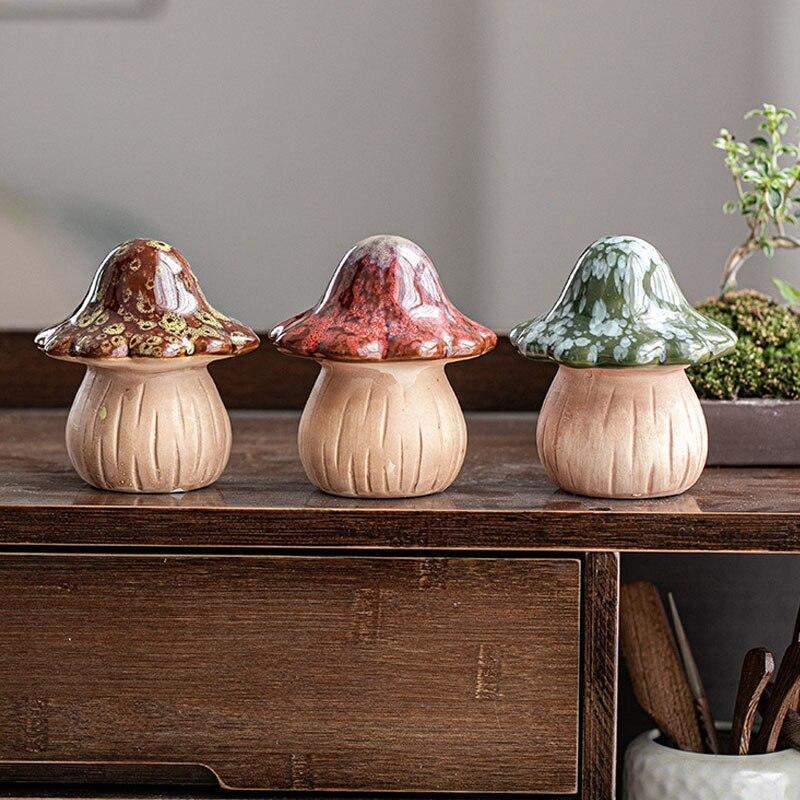 Mini Mushroom Ornament Blackbrdstore