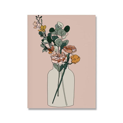 Minimalist Botanical Vase Wall Art Canvas Blackbrdstore