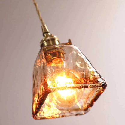 Modern Brass Glass Pendant Light Blackbrdstore