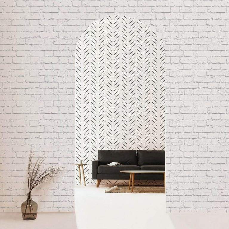 Modern Delicate Herringbone Wallpaper Blackbrdstore