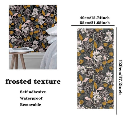 Modern Floral Peel And Stick Wallpaper Blackbrdstore