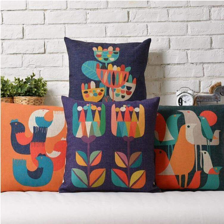 Modern Floral Pillow cushions Blackbrdstore