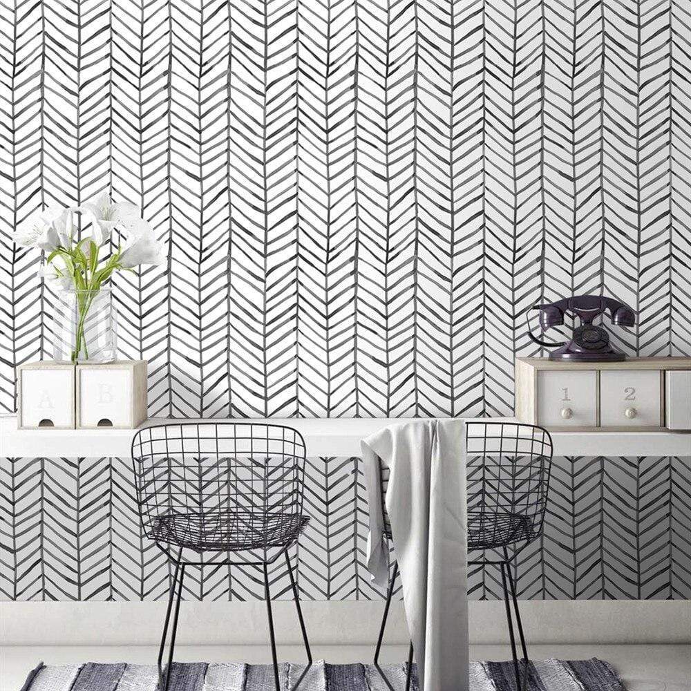 Modern Stripes Wallpaper Blackbrdstore