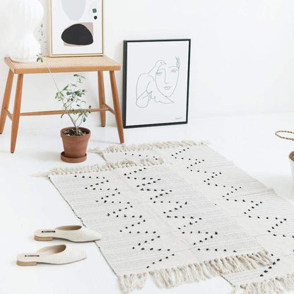 Modern Tassel Carpet Blackbrdstore