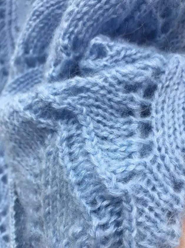 Mohair Knitted Cardigan Sweater Blackbrdstore