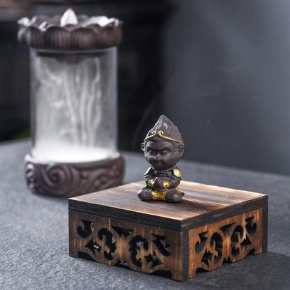 Monkey King Backflow Incense Burner Blackbrdstore